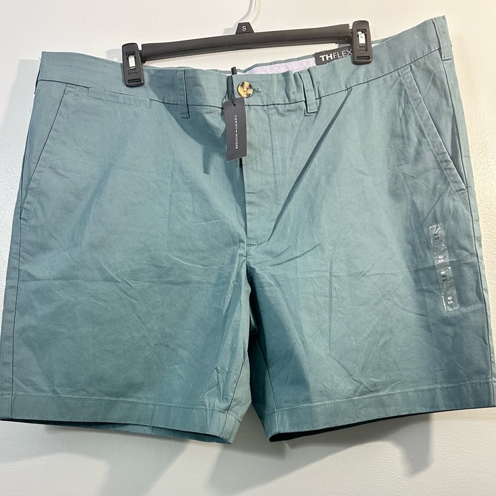 Tommy Hilfiger Men's Flex Casual 9"  Shorts Men's Size46 Teal NWT